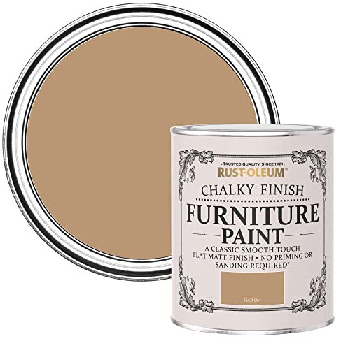 Rust-Oleum Brown Upcycled Furniture Paint in Chalky Finish - Fired Clay 750ML (SHDRCT907)