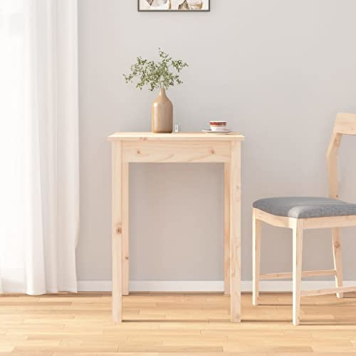 WIFESE 55x55x75 cm Esstisch KüChe Tisch EsszimmermöBel Esszimmertische KüChentisch Tischplatte KüChentisch Kleiner Tisch Wohnzimmer Esstisch Holz Dining Table KüChenmöBel Massivholz Kiefer