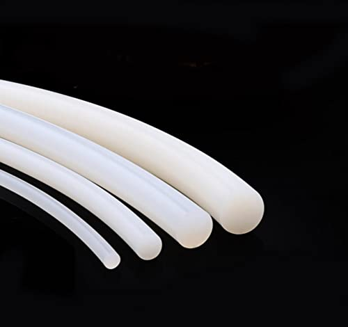 1M/2M/5M/10M Solid Silicone Cord Dia 1mm-25mm White Rubber Seal Trim Seal Strips O Ring Waterproof High Temperature Resistant-14mm,10 Meter