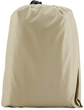 HOHXFYP Runde Tischdecke,Robuste,Silberfarben Lackierte TAFT Tischdecke Aus Polyester,Strukturmuster mit Griff,Elastische Kanten,wasserdichte Kunststoff Tischdecke(9.4in-Beige)