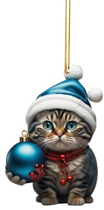 1 Stück Weihnachtsschmuck Funny Tannenbaumschmuck Anhänger Weihnachtsdeko Basteln Niedlicher Weihnachtlicher Baumschmuck Acryl Ornamente Anhänger Weihnachten Cartoon Weihnachtsanhänger Zum Hängen