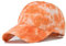 Unisex Classic Tie Dye Herren Baseball Cap Outdoor Sport Cap Chinesischer Stil, Orange, 58