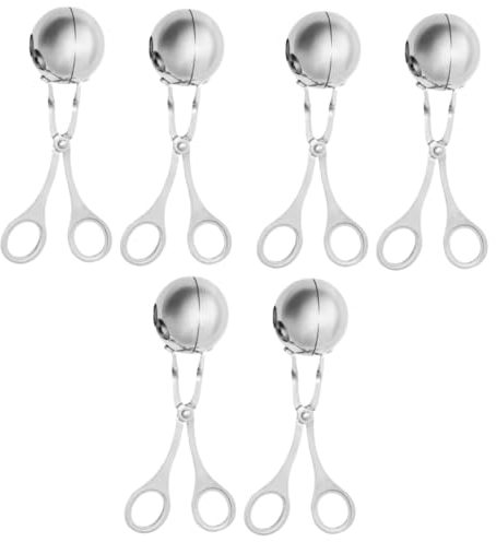 MAGICLULU 3 Sets Frikadellen-Maker Aus Edelstahl Zum Schnellen Kochen Von Frikadellen Leicht Zu Waschen Antihaftbeschichtet 2 Stück X 3