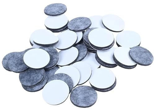 PARENCE.- Lot de 24 Patins de Meubles en Feutre - Protecteurs de Sol Anti-Rayures 2cm - Glisseurs de Meubles Autocollants pour Parquet, Carrelage, et Surfaces Lisses