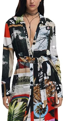 Desigual Damen 25swvw45 Lässiges Kleid