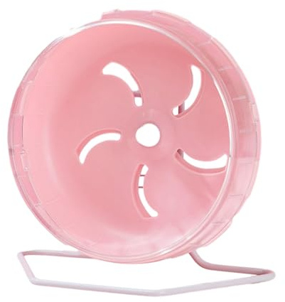 Zibeem Hamster-Rad, geräuschlos, 14 cm, Hamster-Übungsrad, Rennmäuse-Rad, geräuschlos, höhenverstellbar, leises Lauf-Hamster-Rad, Rennmaus-Laufrad für Zwerghamster, Rennmäuse, Mäuse