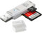 Kartenleser USB 2.0 Stick Card Reader SDHC SDXC MicroSD TF Adapter Speicherkarte (Weiß - USB 2.0)