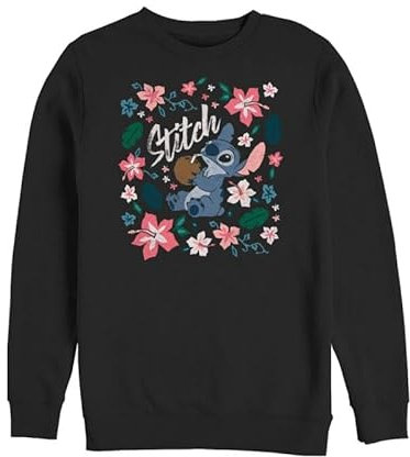 Lilo & Stitch Stitch Tropical Femme Sweat-Shirt Noir S