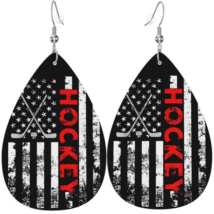 Ohrringe Eishockey Leder Ohrringe Dekorative Ohrringe Baumeln Klassischen Baumeln Ohrringe Für Zubehör Einheitsgröße Schmuck