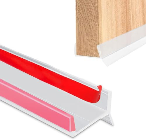 Yunlaishaocer Plinthe de cuisine, autocollante, scellée, caoutchouc de silicone élastique, socle de cuisine, joint d'étanchéité pour salle de bain, cuisine, étanche (2M)