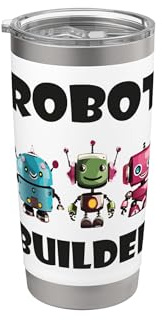 Robot Builder, divertente Robot Bicchiere termico in acciaio inox doppia parete