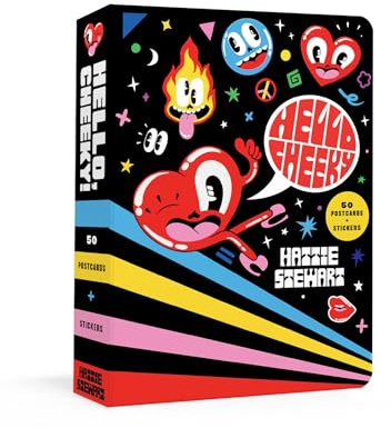 Hello Cheeky: 50 Postcards with Stickers