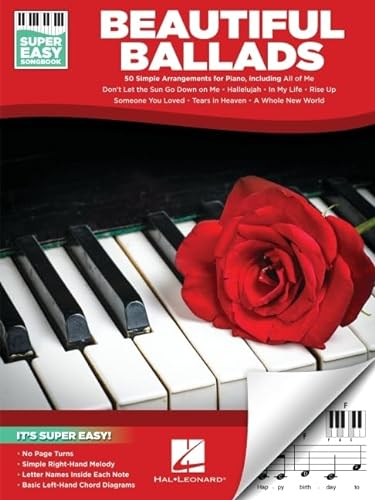 Beautiful Ballads - Super Easy Songbook. Klavier Solo.