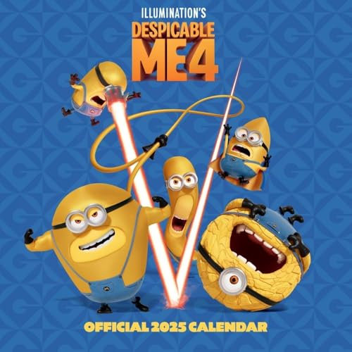 Minions – Despicable Me 4 – Ich Einfach Unverbesserlich 4 – Offizieller Kalender 2025: Original Danilo-Kalender [Mehrsprachig] [Kalender] (Wall-Kalender)