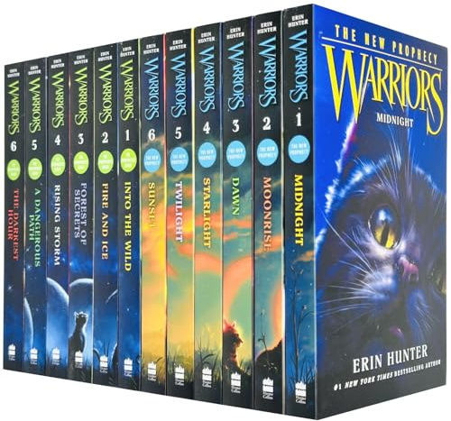 Warrior Cats Volume 1 to 12 Books Collection Set (The Complete First Series (Warriors: The Prophecies Begin Volume 1 to 6) & The Complete Second Series (Warriors: The New Prophecy Volume 7 to 12)