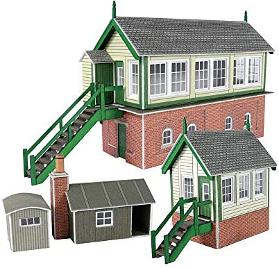 Metcalfe PN133 Signal Box Set Card Kit N Gauge