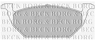 Borg & Beck BBP1618 Front Brake Pads To Fit Audi A3 96- VW Bora Golf IV