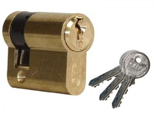 Cavers (iseo) Half Cylinder City ISEO 30x10mm Polished Brass V04 KCF005504-520930127V04