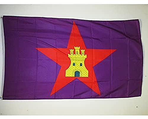 AZ FLAG - Bandera Castilla Comunera Independentista - 150x90 cm - Bandera Castellana Nacionalista 100% Poliéster Con Ojales de Metal integrados - 110g - Colores Vivos Y Resistente A La Decoloración
