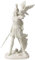 JFSM INC Athena-Statue der griechischen Göttin der Weisheit und des Kampfes, mit Eule