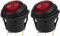 2 Piezas 12V Interruptores de LED, Interruptor a Prueba de Agua para Coche/Autocaravana/Bote/Camión