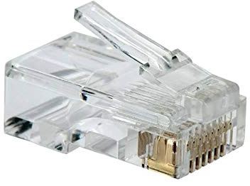 PremiumCord Connector RJ45 8-polig - für Kabel, Packung mit 100 Stück im Beutel