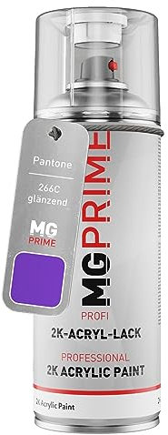 MG PRIME Pantone 266C Violet brillant acrylique bombe aérosol 2C 400ml séchage rapide