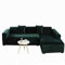 DH-Link Stretch-Sofabezug aus Samt, Plüsch, rutschfest, 1 Stück, Schonbezug, Sofaschonbezug, dunkelgrün (1-Sitzer/70-120 cm)