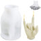 jiuzcare Kerzenform Silikon mit 50 Stück Candle Dochte 3D Gestikulieren Kerzenform Silikon Gestenform DIY Kerzen Kerzenwach Handgemachte Sojawachs für Weihnachten, Halloween, Thanksgiving Deco, Love U