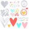 11 STK Stanzschablonen Herz, Valentinstag Scrapbooking Stanzschablone Hochzeit Prägeschablonen Stanzformen Schneiden für DIY Scrapbooking Fotoalbum Deko Grußkarten Handwerk Geschenk