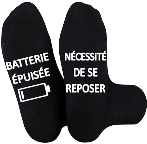 Merclix Chaussette Homme Fantaisie Humour Rigolote Cadeau Homme, Idée Cadeau Anniversaire Personnalisé Rigolo pour Papa Collègue Meilleure Amie Frere Fête des Pères