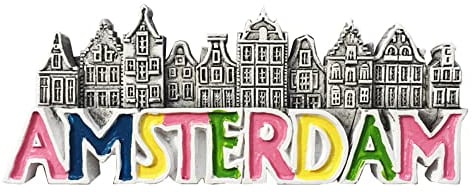 3D Amsterdam The Netherlands Fridge Magnet Travel Souvenir Refrigerator Magnetic Sticker Hand Painted
