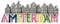 3D Amsterdam The Netherlands Fridge Magnet Travel Souvenir Refrigerator Magnetic Sticker Hand Painted