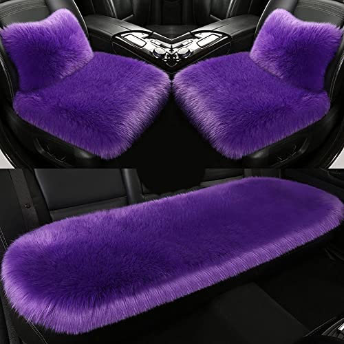 Universal Autozubehör Sitzauflagen für Mercedes Benz SLK 200 200K 250 280 350, Faux Lammfell Sitzkissen Longhair Super weich für 90% Modelle Auto