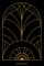 Gold art deco design- notebook