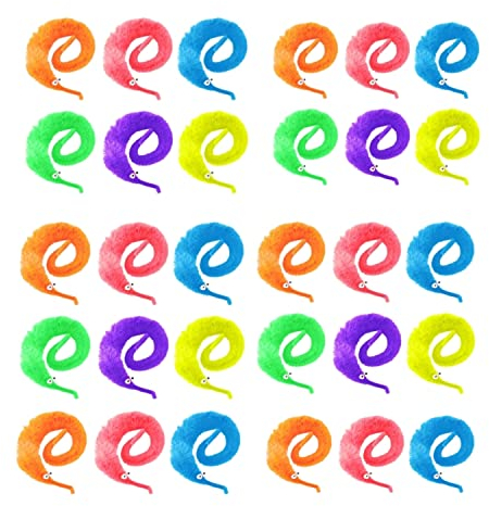 JZK 30x Chenilles Magiques pour faveurs de fête Anniversaire Enfants, remplisseurs de Sac de fête, Articles de fête