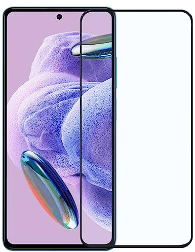 OcioDual Protector de Pantalla Cristal Templado Negro para Xiaomi Redmi Note 12 Pro 5G/Poco X5 Pro 5G, Vidrio Premium con Borde 9D y Dureza 9H, Antigolpes, Anticaídas, Antiarañazos