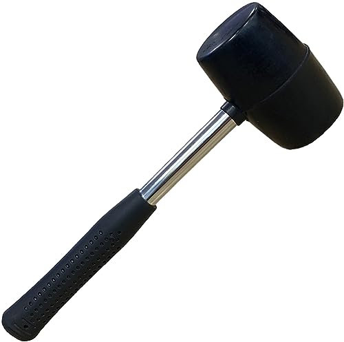 Peggi Rubber Hammer for Tent Pegs for Installing Awning Pegs Durable, Lightweight Tent Hammer Rubber Mallet for Camping Mallet Dimensions: W10cm x H30cm x D7cm