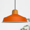 bamyum Asletl Pendelleuchte Esstisch Holz Ø41 cm, Hängelampe Esstisch Holz, Hängelampe Industrial Vintage, Küchenlampe Hängend Vintage, Wohnzimmerlampe Pendelleuchte Orange Metall Küchenlampe Hängend