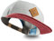 Soulbuddy Snapback Caps – Herren Cap – Basecap – Kappe – Caps Männer – Urlaub Must Haves – Outdoor – One Size – Unisex – Grau-Rot