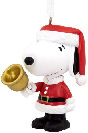 Hallmark Snoopy Hängeornament, Erdnüsse Comics Baumschmuck, Harz Weihnachtsschmuck, Geschenke für Weihnachten - Rot, Weiß, Grün, Silber, Gold