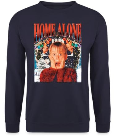 Kevin Home Alone allein Zuhause- Weihnachten Pullover, Navy Blau, S