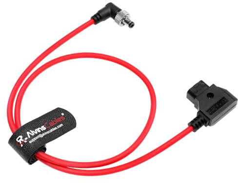 Alvin's Cables Dtap to Locking DC 2.1 Cable, Atomos Ninja Dtap Cavo di alimentazione ad angolo retto ultra morbido per dispositivi video Monitor PIX-E7 PIX-E5, per Hollyland Mars 400s 60 cm