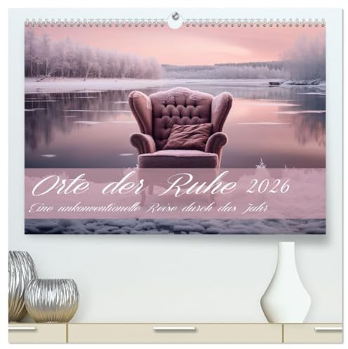 Orte der Ruhe (hochwertiger Premium Wandkalender 2026 DIN A2 quer), Kunstdruck in Hochglanz: Eine unkonventionelle Reise durch das Jahr (CALVENDO Natur)