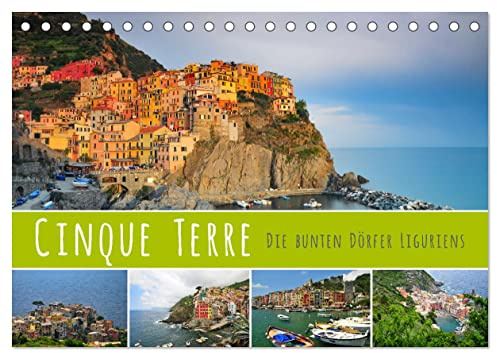 Cinque Terre - die bunten Dörfer Liguriens (Tischkalender 2026 DIN A5 quer), CALVENDO Monatskalender: Die romantischen Fischerdörfer an der ligurischen Küste (CALVENDO Natur)