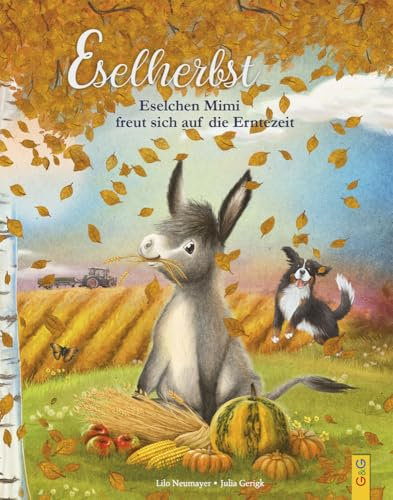 Eselherbst: Eselchen Mimi freut sich auf die Erntezeit