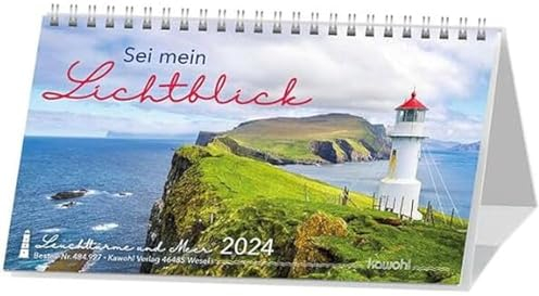 Sei mein Lichtblick 2024: Postkarten-Kalender mit Leuchttürmen und Meer