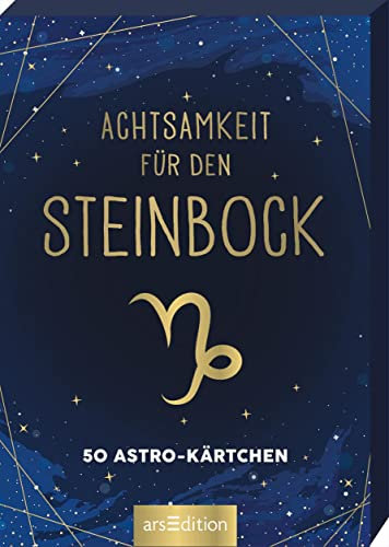 Achtsamkeit für den Steinbock: 50 Astro-Kärtchen | Astrologie im Spielkartenformat für die Handtasche