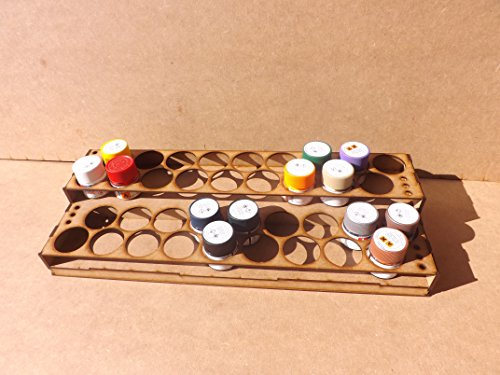 Wargame-Model-Mods Paint Stand for 36x Glass bottle paints for Tamiya. Paint storage rack.