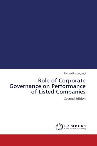 Role of Corporate Governance on Performance of Listed Companies: Second Edition